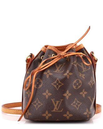 Louis Vuitton Brown Monogram Canvas Noe Nano (Authentic Pre-Loved)