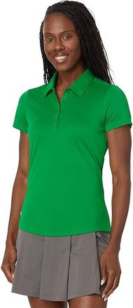 adidas Golf Performance Solid Short Sleeve Golf Polo Shirt Womens Clothing Green : XS, Polyester