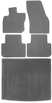 OEM Volkswagen Tiguan Iv Suv A Partir De 2024 Set - Alfombrillas De Goma Para Coche + Alfombrilla Para Maletero