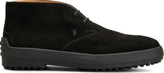 Tod's Enkellaarsjes - Heren - Veterlaarzen - Zwart - 44 EU - Schoenen