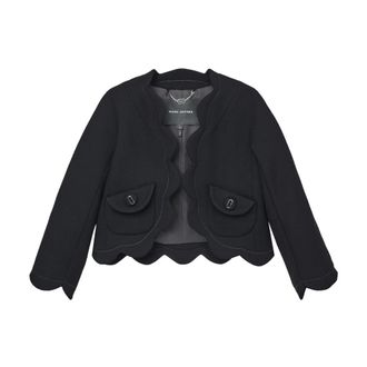 Marc Jacobs Scallop Daisy Jacket - female - Marc Jacobs - Light Jackets - Black - S - Jackets