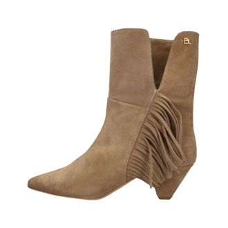 Babouche Lifestyle Babouche - Elsie-2 Enkellaarsjes - Dames - Schoenen - Beige - Maat: 39 EU Su&egrave;de