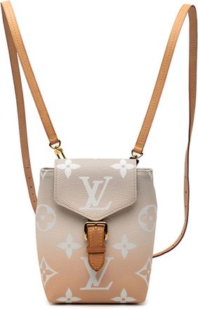 Louis Vuitton Gray Pink Pvc Leather Backpack (Pre-Owned)