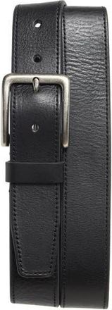 Nordstrom Rack Ethan Leather Belt in Black at Nordstrom Rack, Size 34