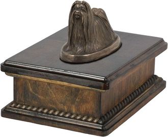 OEM Shih Tzu, Shi Tsu, Shi-tzu, Szi-cu, Szitzu - Urna Para Cenizas De Perro, Urna Cl&aacute;sica Con Estatuilla, Urna Elegante Con Perro De Art-dog