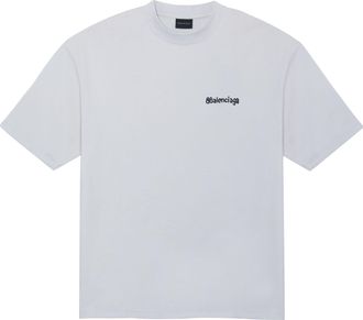 Balenciaga BB Logo T-Shirt White 612966TOVO99081