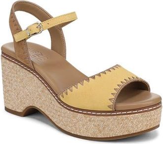 Naturalizer Della Platform Ankle Strap Sandal in Beehive Yellow Multi at Nordstrom, Size 9.5
