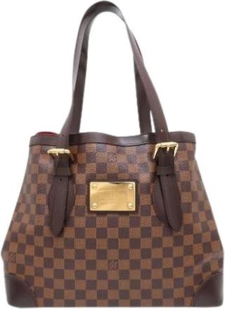 Louis Vuitton Pre-owned Tote Bags, female, Brown, Size: ONE SIZE Pre-owned Hampstead MM