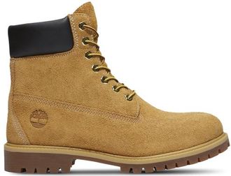Timberland Mens 6 Hairy Suede Premium Waterproof Boots - - Wheat / Black Size 10.0