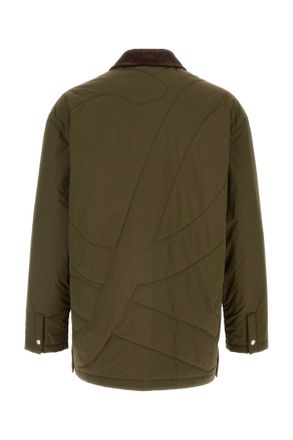 Loewe Mens Army Green Polyester Jacket Khakigreen Giubbini