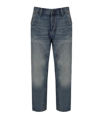 Carhartt Work in Progress Single Knee Blue Worn Washed Jeans
