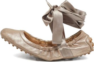 Tod's Ballerine con nastro Pre-owned - Toni neutri