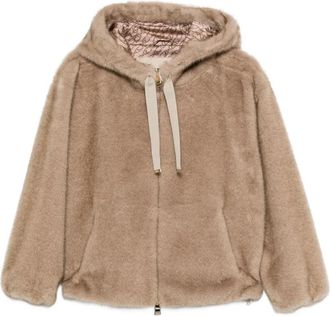 Herno Faux Fur Shearling Jassen Buitenkleding - Dames - Jassen - Bruin - M - Jassen