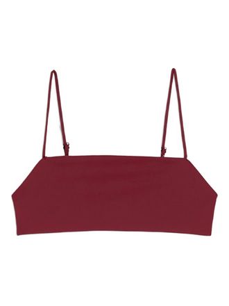 Jil Sander jersey bikini top - women - Polyamide/Spandex/Elastane - L - Neutrals