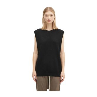 Yohji Yamamoto Dames, Truien, Zwart, Maat: XL Wol