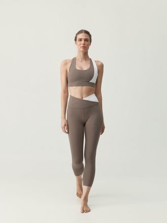 Born Living Yoga Legging Cleo Fossil/White Chalk