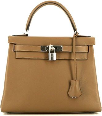 Herm&egrave;s Kelly 28 two-way bag - women - Calf Leather - One Size - Brown