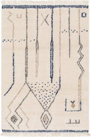 AFK Living Alfombra suave y de diseño estilo étnico beige 120 x 170 cm