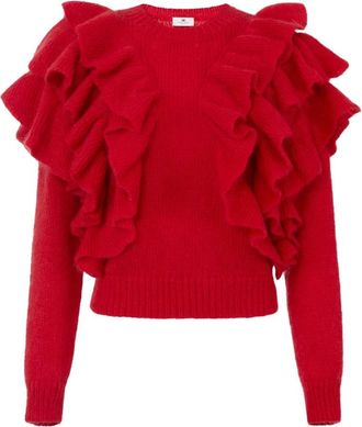 Elisabetta Franchi Dames, Truien, Rood, Maat: M
