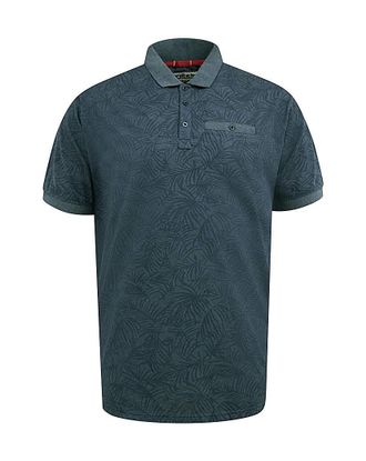 D555 Uttoxeter -Aop Leaf Print S/S Polo