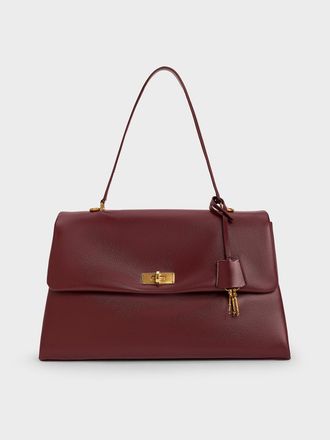 Charles & Keith Kerry Top Handle Satchel Bag