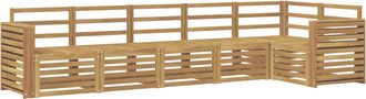 vidaXL Conjunto De Sof&aacute;s De Exterior 6 Uds. Blanco Vidaxl
