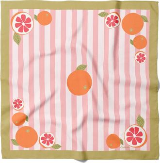 Centinelle California Pomelo Cotton Silk Bandana in Pink at Nordstrom