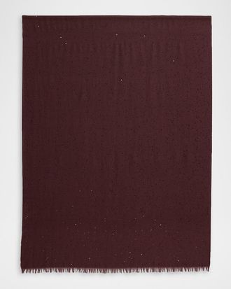 Brunello Cucinelli Sparkling Cashmere and Silk Scarf