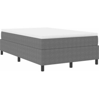 vidaXL Cama Tipo Box Spring Gris Claro Y Blanco. 203 X 120 X 60 Cm Vidaxl