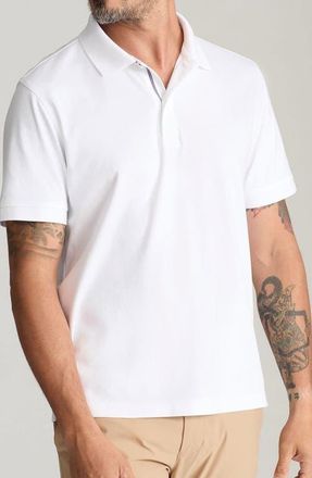 UNTUCKit Damaschino Wrinkle Free Polo in White at Nordstrom, Size Large