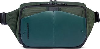 Piquadro Tassen, unisex, Groen, ONE Size, Crossover stoffen en bio-based materiaal zakje met RFID-bescherming