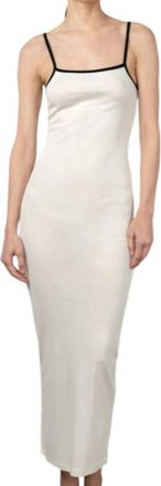 Aya Muse Slip Tank Maxi Dress In White