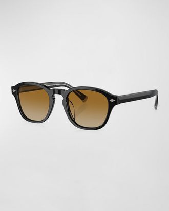 Brunello Cucinelli Mens Acetate Square Sunglasses