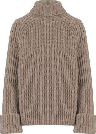 Malo Ribbed Cashmere Sweater - Dames - Cashmere truien - Beige - XS - Kasjmier - Truien & Vesten