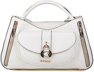 Guess Womens Satchel Bag White Polyurethane - Satchel-Bags