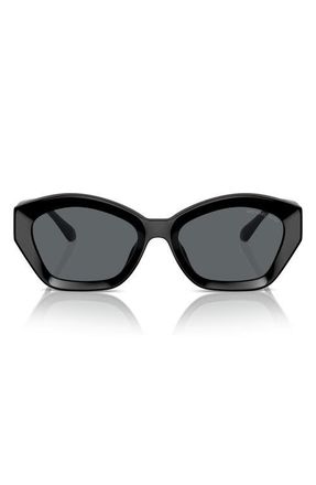 Michael Kors Bel Air 54mm Geometric Sunglasses in Black at Nordstrom