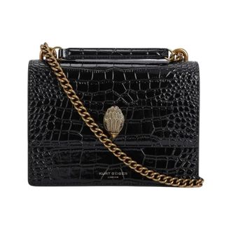 Kurt Geiger Dames, Tassen, Zwart, Maat: ONE Size Leer