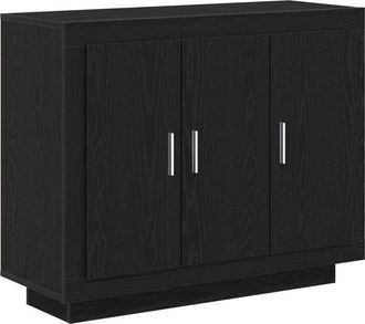 vidaXL Sideboard Black Oak 92 x 35 x 75 cm Engineered Wood vidaXL