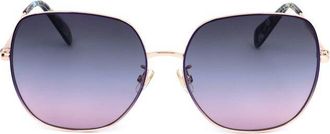 Kate Spade New York Ladies Blue Square Sunglasses CHARLI/F/S-S6F-3