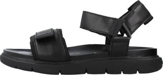 Stonefly Hydra 4 Flat Sandal - Heren - Sandalen - Zwart - 41 EU - Leer - Schoenen