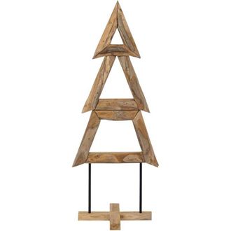 vidaXL &Aacute;rbol De Navidad Marr&oacute;n 149,5 Cm Madera De Teca Maciza Vidaxl