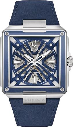 Bulova Series X Automatic Skeleton Dial Mens Watch 98A342