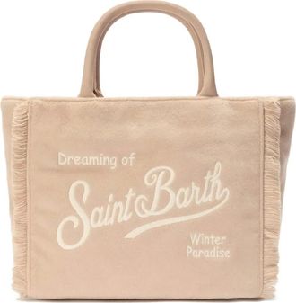 MC2 Saint Barth Borsa tote con frange - Toni neutri