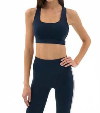 SPLITS59 Lexi Rigor Bra In Indigo/blush