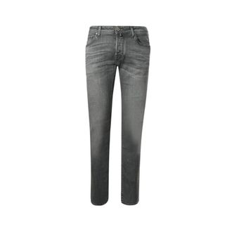 Jacob Cohen Jeans, Heren, Grijs, W35, Katoen, Nick Slim-Fit Jeans