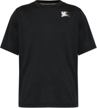 Burberry Austin T-Shirt - Heren - T-shirts - Zwart - S - Polyester - Tops
