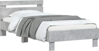 vidaXL Estructura De Cama Gris Hormig&oacute;n 80 X 200 Cm Vidaxl