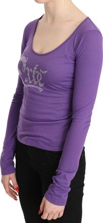 Exte Exte Crystal Embellished Long Sleeve Top Womens Blouse