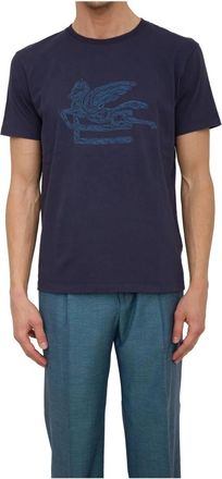 Etro Hombre, Camisetas, Azul, Talla: 3XL