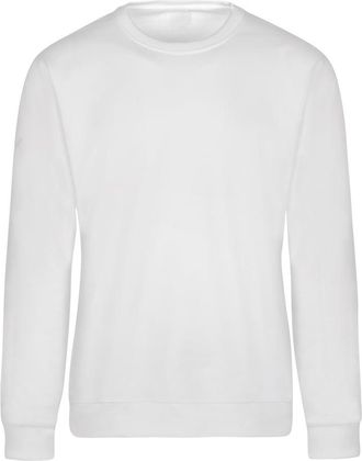 Trigema Sweatshirt TRIGEMA TRIGEMA Sweatshirt, Damen, Gr. XXL, weiss (wei&szlig;), Sweatware, 70% Baumwolle, 30% Polyester, Basic, lang, Rundhals, Sweatshirts Sweat